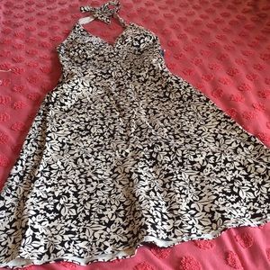 White House Black Market pin-up style halter dress